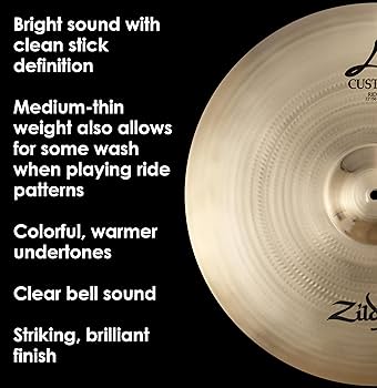 Amazon.com: Zildjian Ride Cymbal, 22